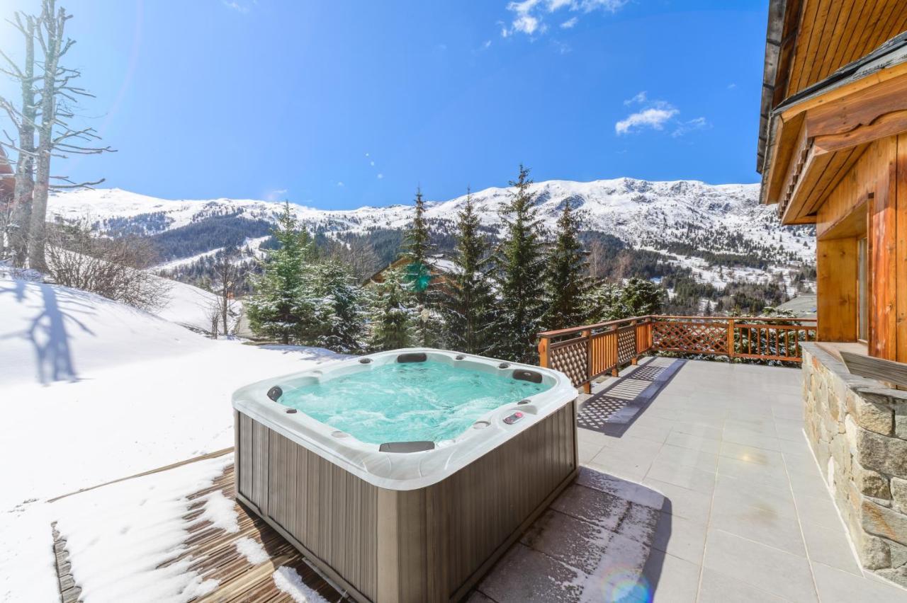 Chalet Himalaya , 10 Person Chalet With 5 Ensuite Bedrooms And Outdoor Jacuzzi In Meribel Centre Eksteriør bilde