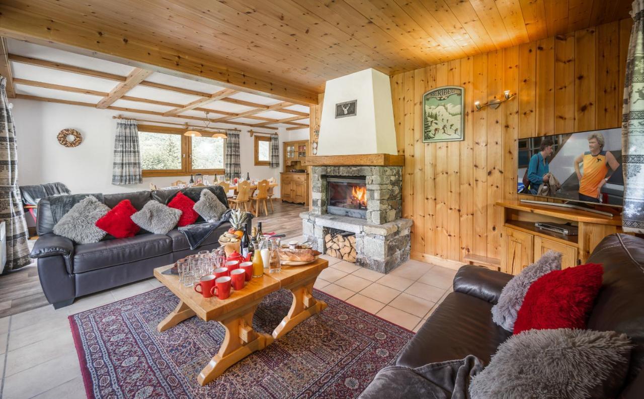 Chalet Himalaya , 10 Person Chalet With 5 Ensuite Bedrooms And Outdoor Jacuzzi In Meribel Centre Eksteriør bilde